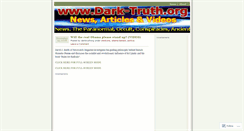 Desktop Screenshot of darktruthorg.wordpress.com