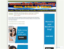 Tablet Screenshot of darktruthorg.wordpress.com