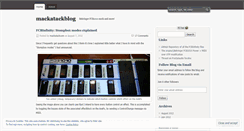 Desktop Screenshot of mackatackblog.wordpress.com