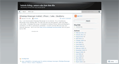 Desktop Screenshot of amanklife.wordpress.com
