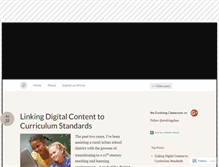 Tablet Screenshot of evolvingclassroom.wordpress.com