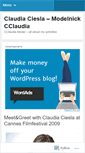 Mobile Screenshot of cclaudia.wordpress.com