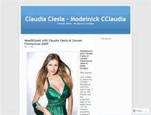 Tablet Screenshot of cclaudia.wordpress.com