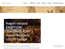 Tablet Screenshot of islandnotes.wordpress.com