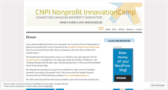 Desktop Screenshot of npinnovationcamp.wordpress.com