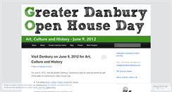 Desktop Screenshot of greaterdanburyopenhouseday.wordpress.com