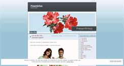 Desktop Screenshot of presentinhos.wordpress.com