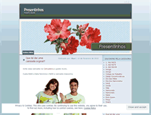 Tablet Screenshot of presentinhos.wordpress.com