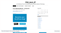 Desktop Screenshot of phdarchiit.wordpress.com