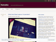 Tablet Screenshot of francaleu.wordpress.com