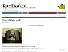 Tablet Screenshot of kermitmd.wordpress.com
