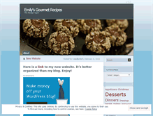 Tablet Screenshot of emilychef.wordpress.com