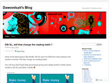 Tablet Screenshot of dawoodsait.wordpress.com