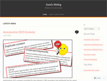 Tablet Screenshot of daviddefoe.wordpress.com