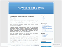 Tablet Screenshot of harnessracing.wordpress.com