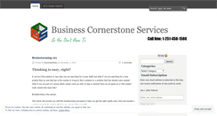 Desktop Screenshot of bizcornerstone.wordpress.com