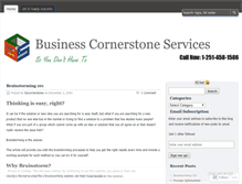 Tablet Screenshot of bizcornerstone.wordpress.com