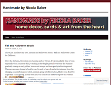 Tablet Screenshot of nicolabakerartist.wordpress.com