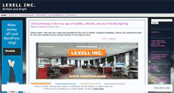 Desktop Screenshot of lexellinc.wordpress.com