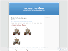 Tablet Screenshot of imperativegear.wordpress.com