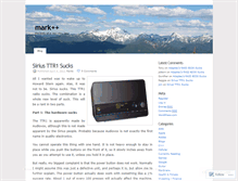 Tablet Screenshot of markplusplus.wordpress.com