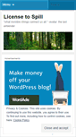 Mobile Screenshot of licensetospill.wordpress.com