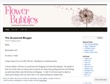 Tablet Screenshot of flowerbubbles.wordpress.com