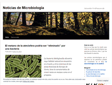 Tablet Screenshot of noticiasmicrobiologia.wordpress.com