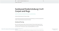 Desktop Screenshot of carpetfredericksburg.wordpress.com