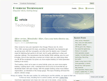 Tablet Screenshot of evehicletechnology.wordpress.com