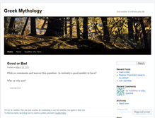 Tablet Screenshot of mythgreek.wordpress.com