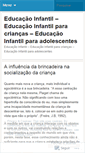 Mobile Screenshot of educacaoinfantil.wordpress.com