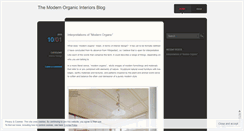 Desktop Screenshot of modernorganicinteriors.wordpress.com