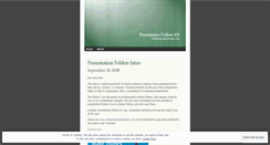Desktop Screenshot of presentationfolders.wordpress.com