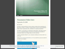 Tablet Screenshot of presentationfolders.wordpress.com