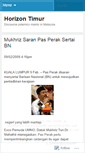 Mobile Screenshot of horizontimur.wordpress.com