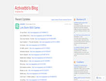 Tablet Screenshot of activistbb.wordpress.com