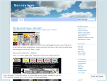 Tablet Screenshot of genreviews.wordpress.com