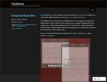 Tablet Screenshot of flexblocks.wordpress.com