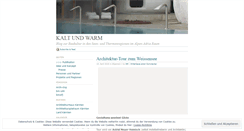 Desktop Screenshot of kaltwarm.wordpress.com