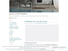 Tablet Screenshot of kaltwarm.wordpress.com