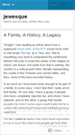 Mobile Screenshot of jewesque.wordpress.com