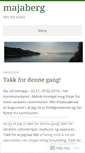 Mobile Screenshot of majaberg.wordpress.com