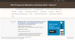 Desktop Screenshot of mandatoryvoluntarywork.wordpress.com