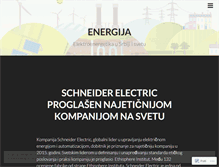 Tablet Screenshot of energija.wordpress.com