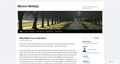 Desktop Screenshot of churchmultiply.wordpress.com