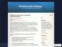 Tablet Screenshot of partialrecall.wordpress.com
