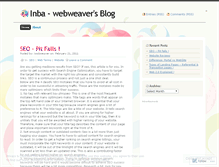 Tablet Screenshot of iwebweaver.wordpress.com