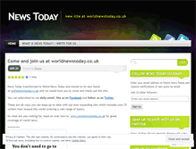 Tablet Screenshot of newsoftoday1.wordpress.com