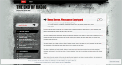 Desktop Screenshot of endofradio.wordpress.com